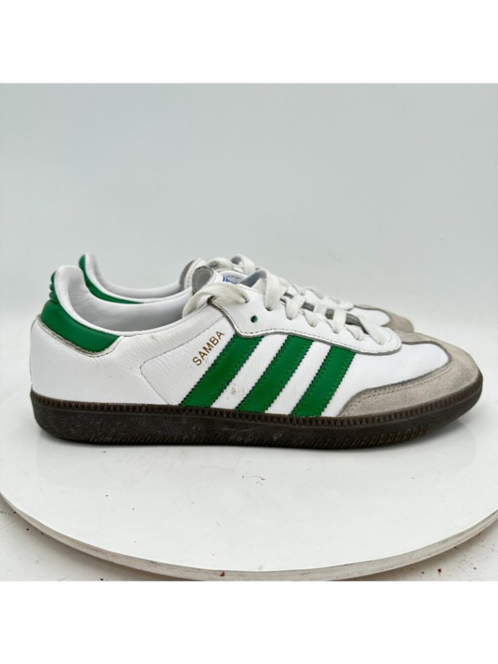 Adidas Originals Samba Men Size 8 IG1024 White Green Better Scarlet Casual Shoes - Picture 4 of 11